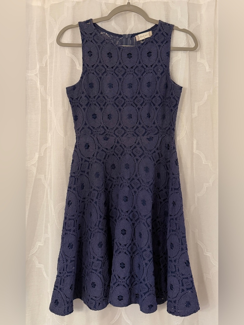 Alter’d State XS Navy Blue Lace Fit & Flare Dress